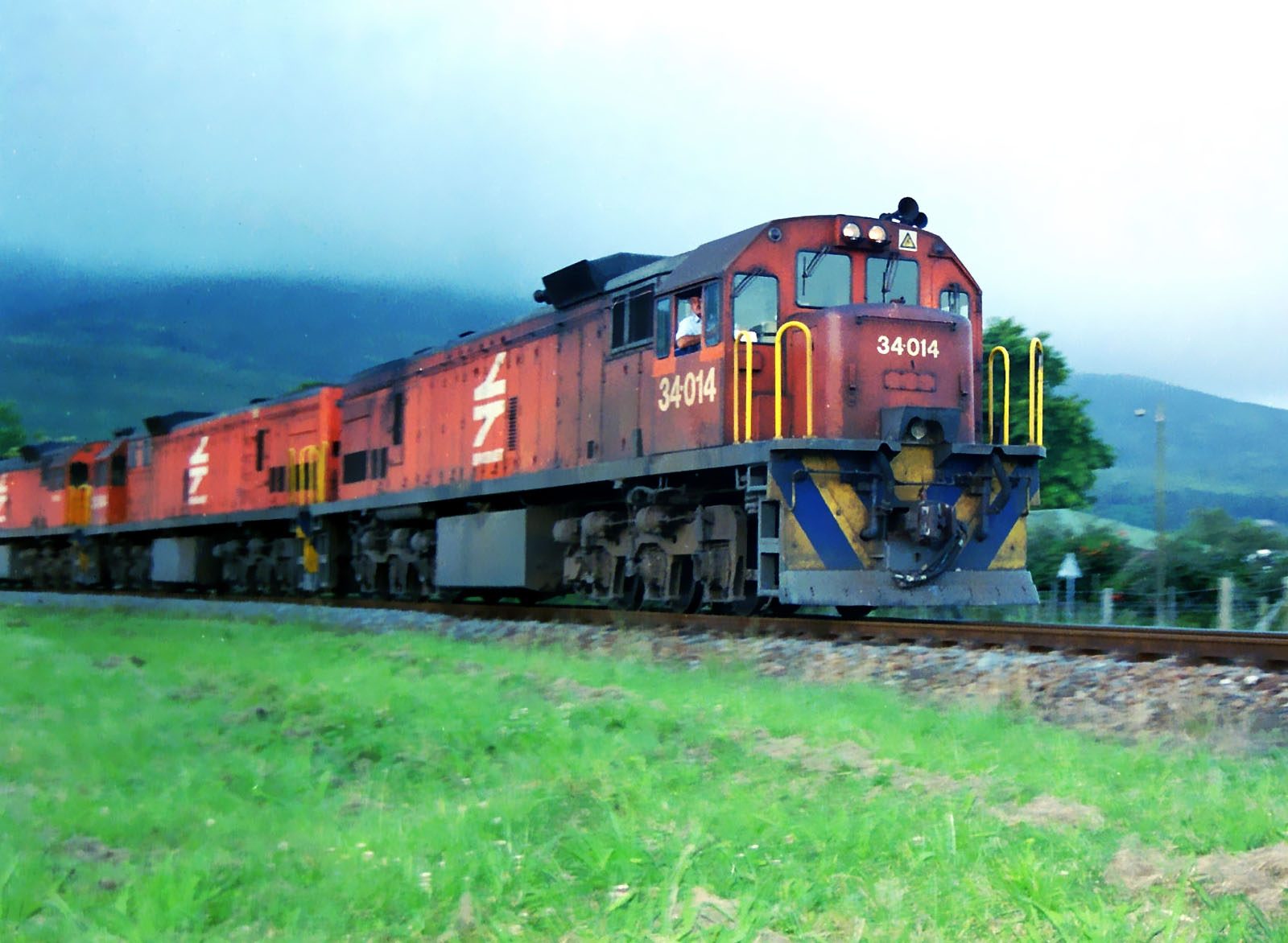 A Transnet Class 34 diesel locomotive